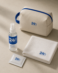24h Kit de Viaje: neceser, spray de 60 ml y toalla